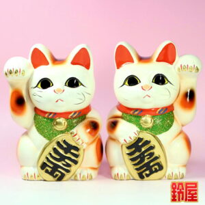 招き猫の手の意味：開店祝い招き猫セット1